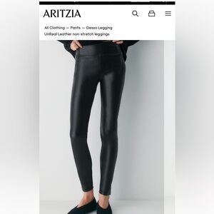 Aritzia faux leather leggings